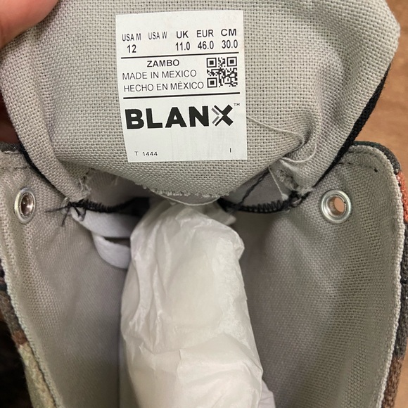BLANX Unisex  PETER ODOR ZAMBO HIGH-TOP XY // MULTICOLOR size 12 M - Picture 7 of 9